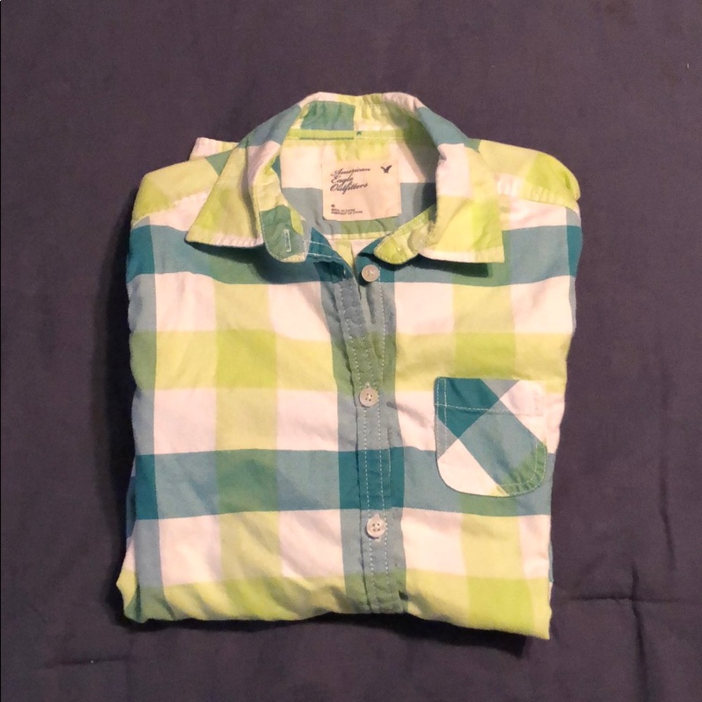 American Eagle Flannel Blouse
